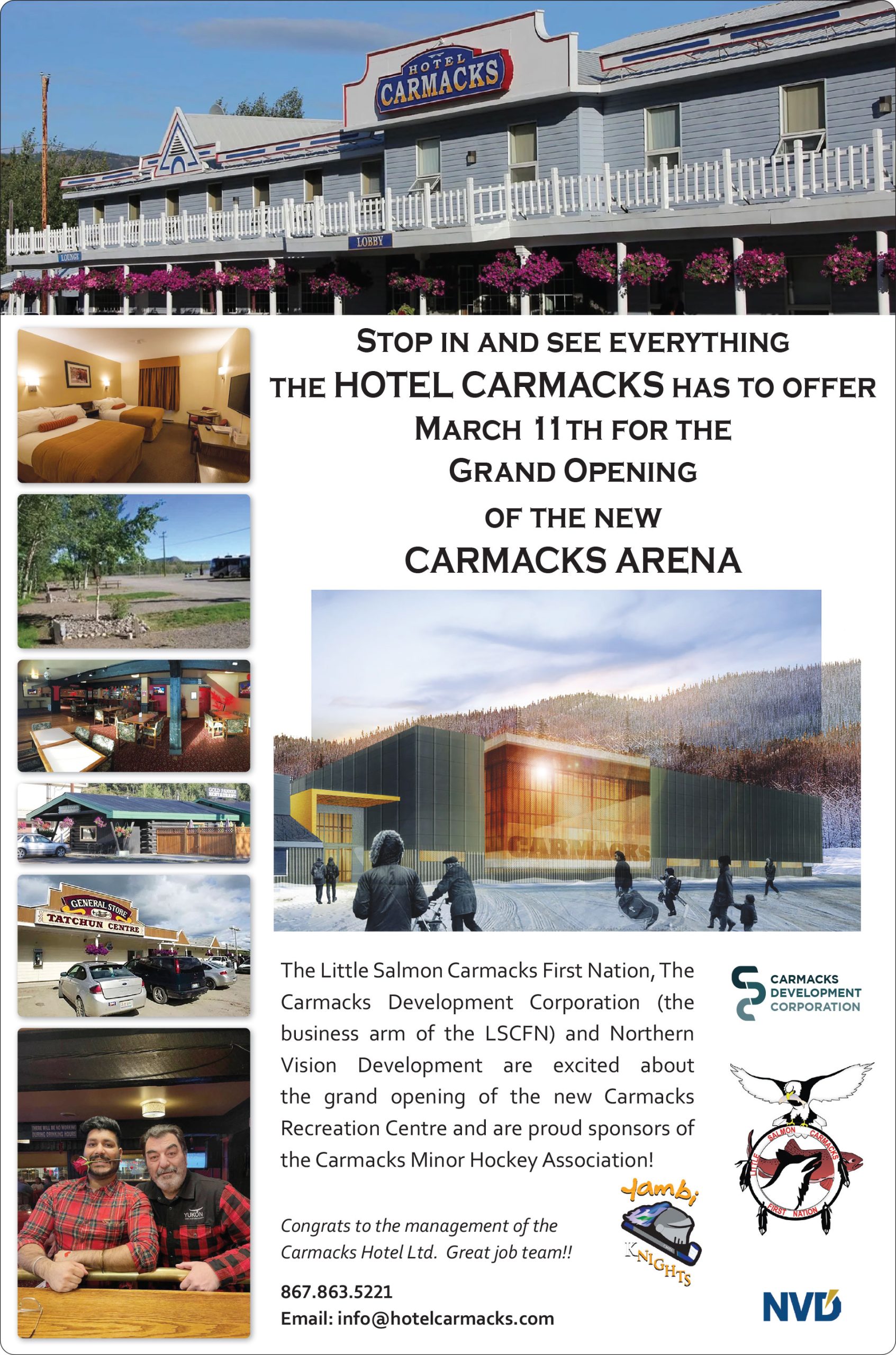 Carmacks Recreation Centre Grand Opening Details